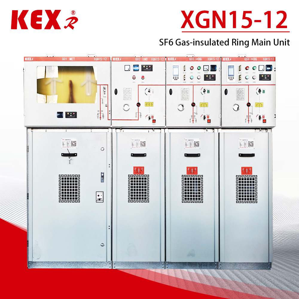 50 مجموعة من خزانة الوحدة الرئيسية للحلقة XGN15-12 SF6 في الإنتاج الضخم